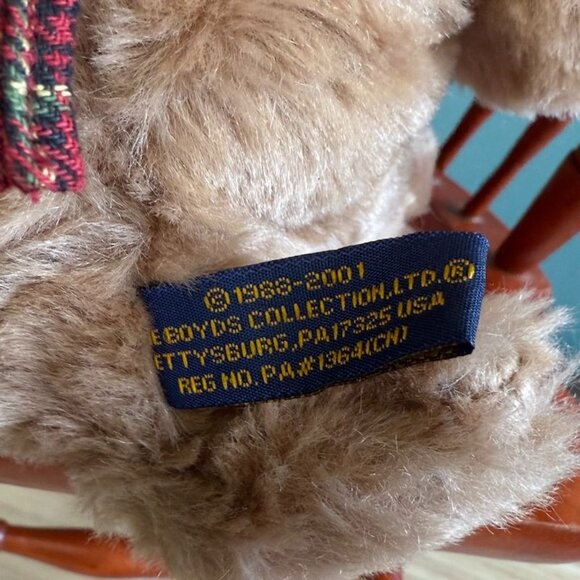 Boyds Bears Simon T Poochley 10" Plush Dog Jointed Retired Tags - Picture 7 of 9